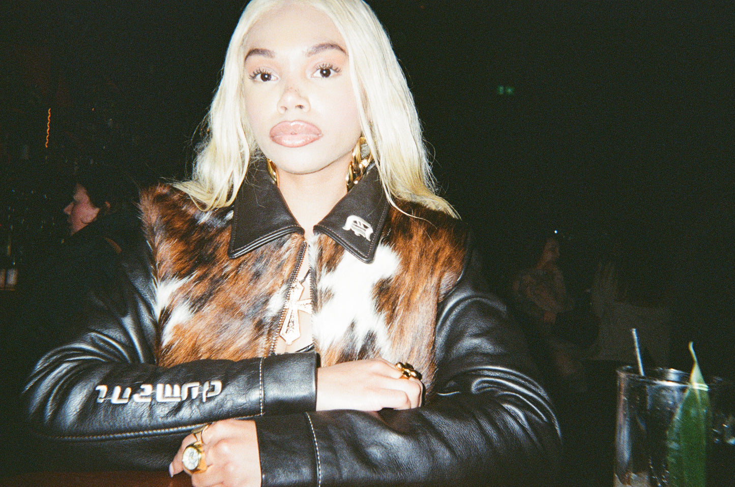 COWHIDE CRUSH LEATHER JACKET