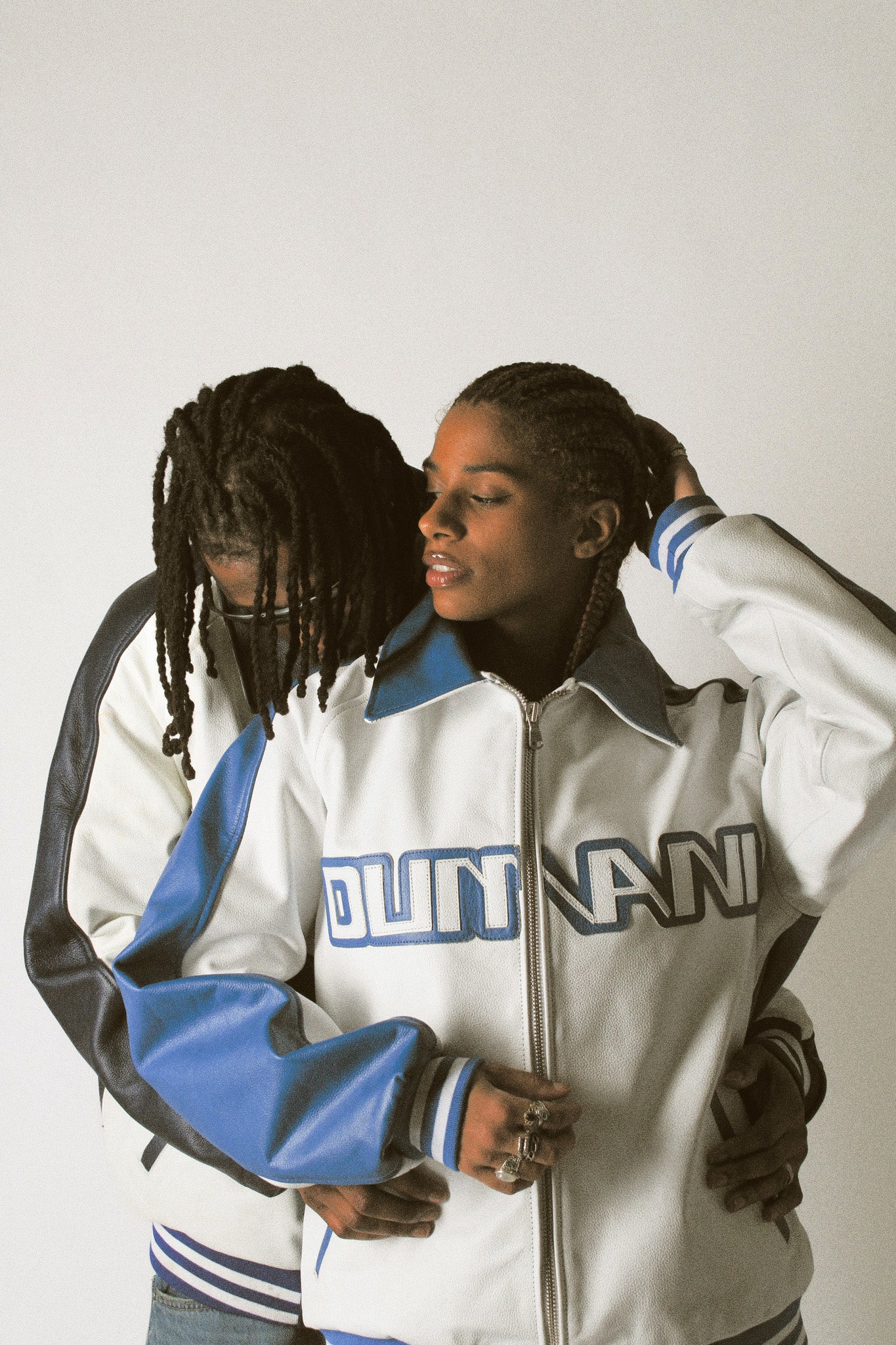SPACERUNNER LEATHER JACKET (OG) - TUAREG BLUE