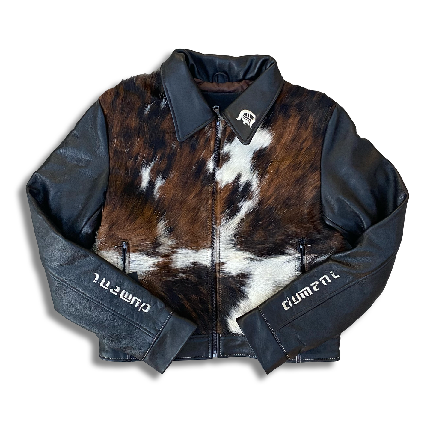 COWHIDE CRUSH LEATHER JACKET