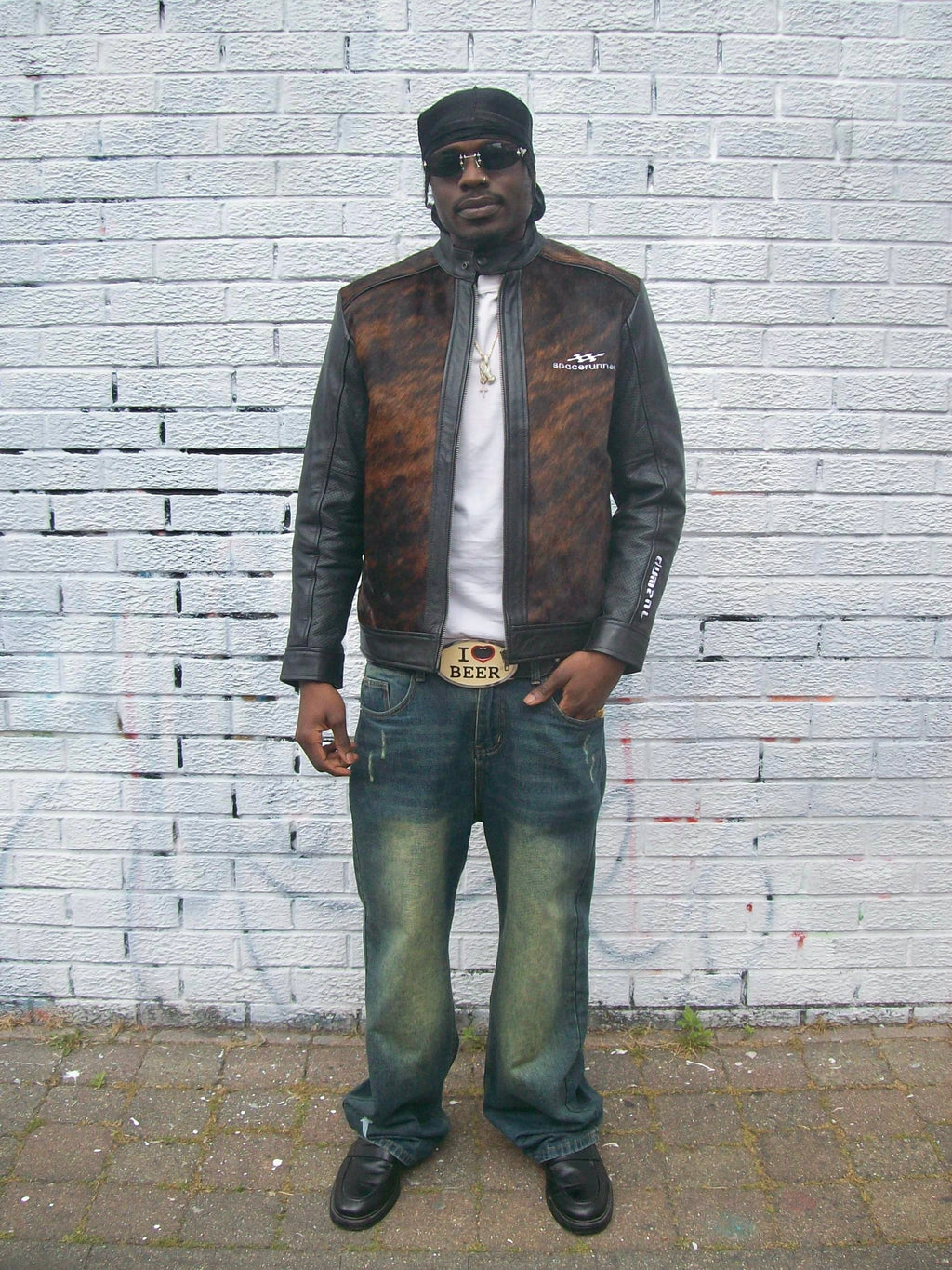 COWHIDE BIKER LEATHER JACKET