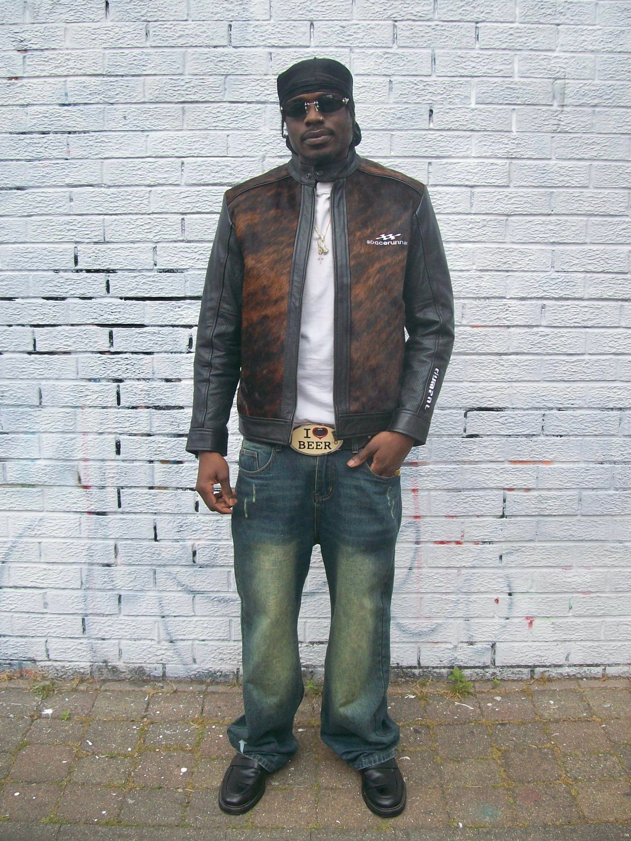 COWHIDE BIKER LEATHER JACKET
