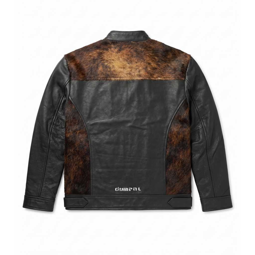 COWHIDE BIKER LEATHER JACKET