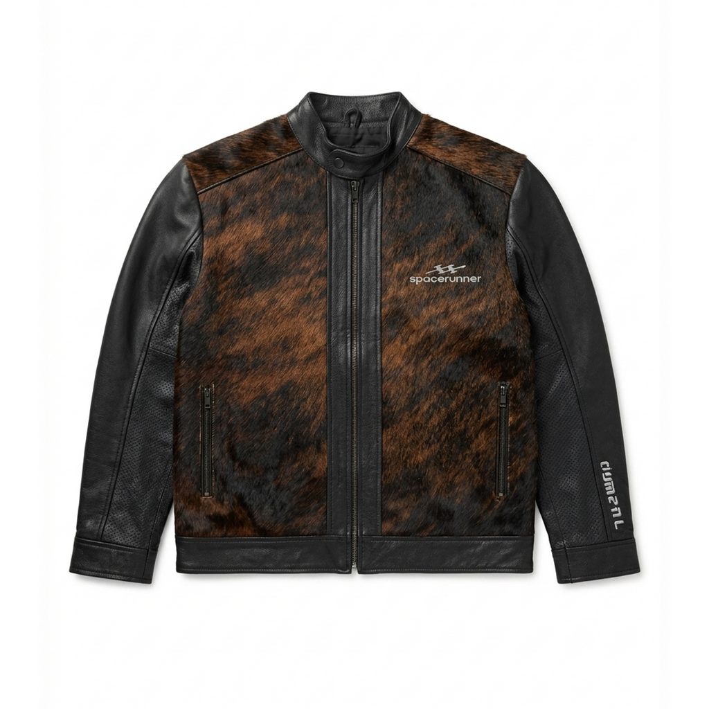 COWHIDE BIKER LEATHER JACKET