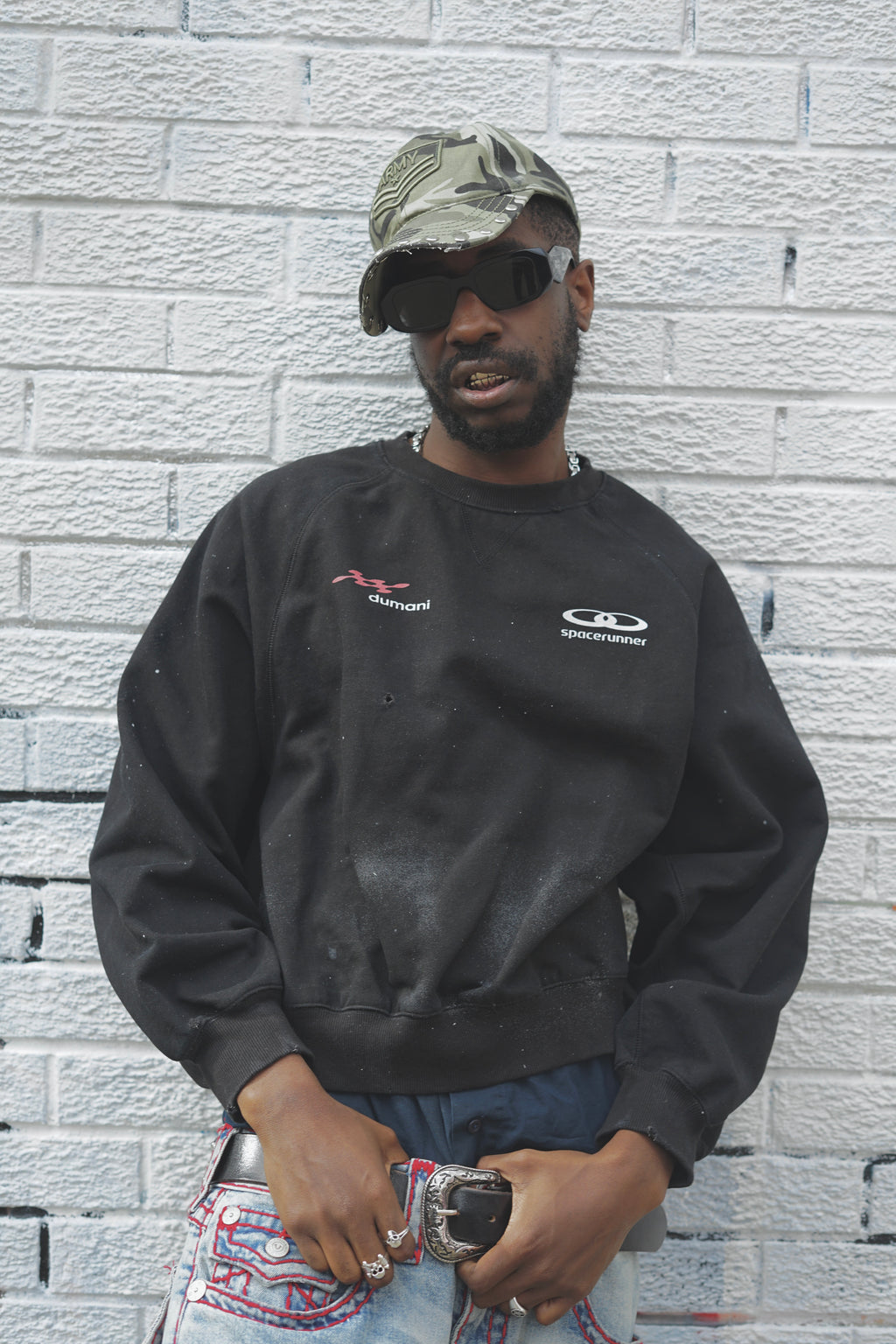 PARALLEL ARCHIVE CREWNECK - Black