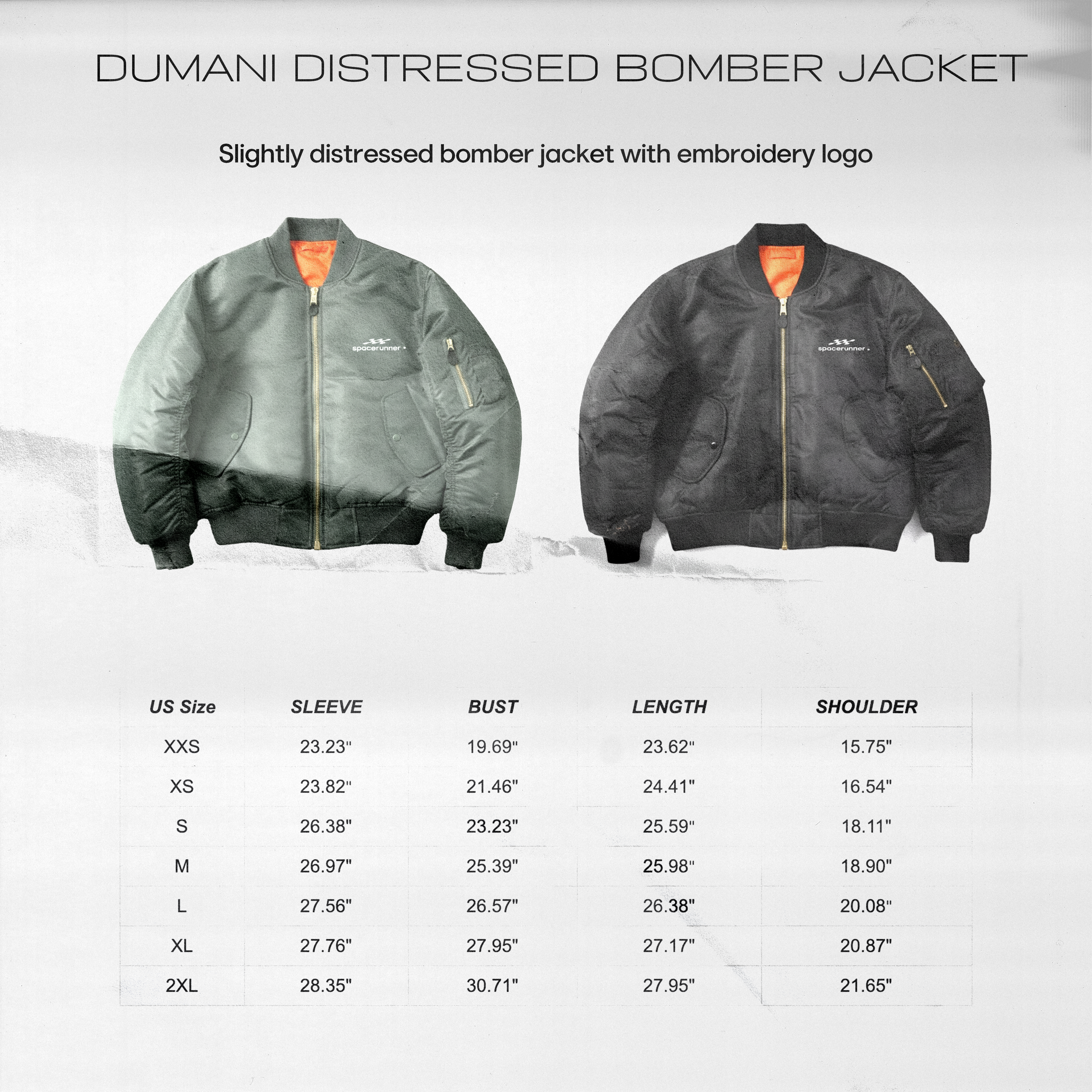 SPACERUNNER DISTRESSED FLIGHT BOMBER