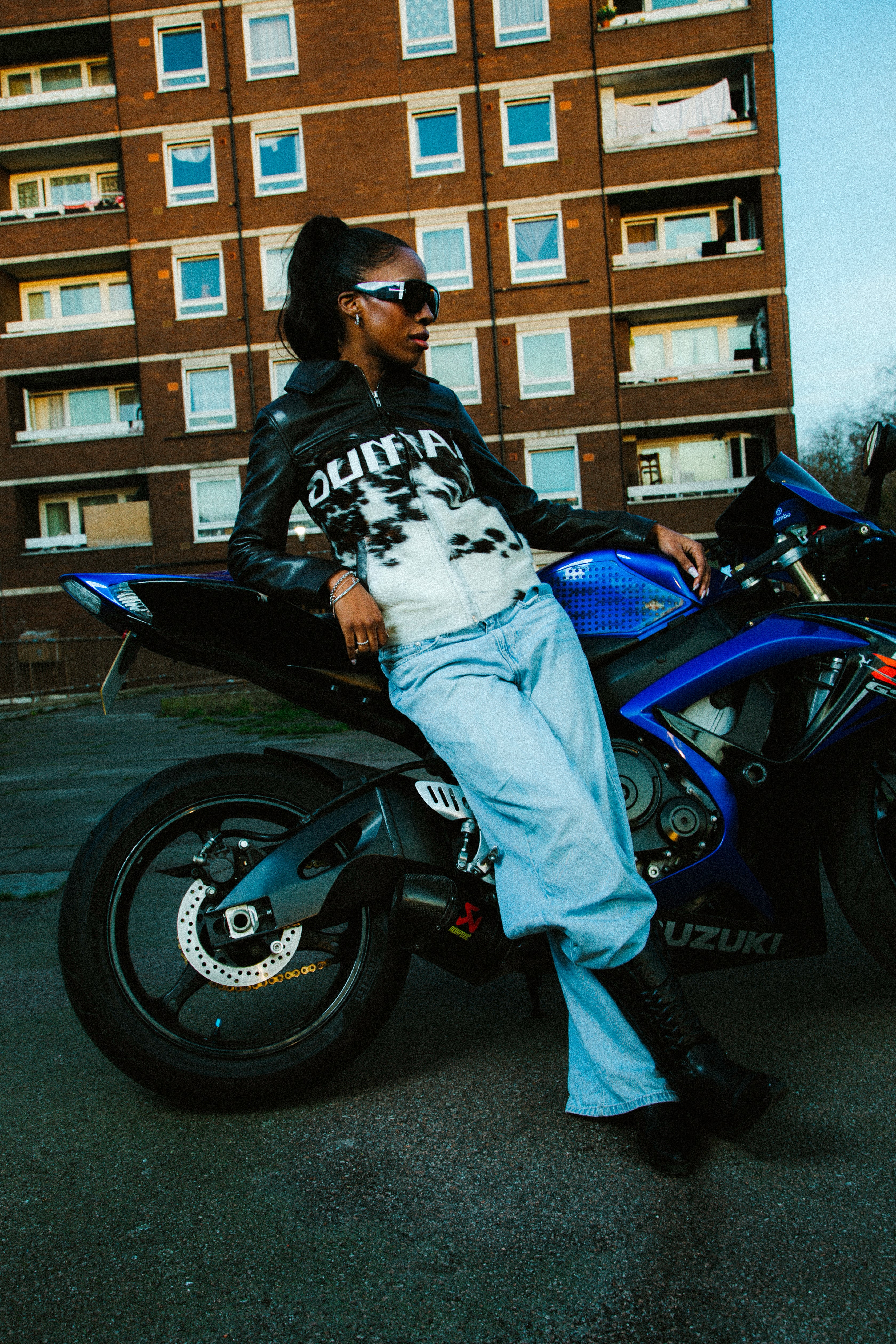 CRUSH LEATHER JACKET (1 of 1 SAMPLE) S – DUMANI