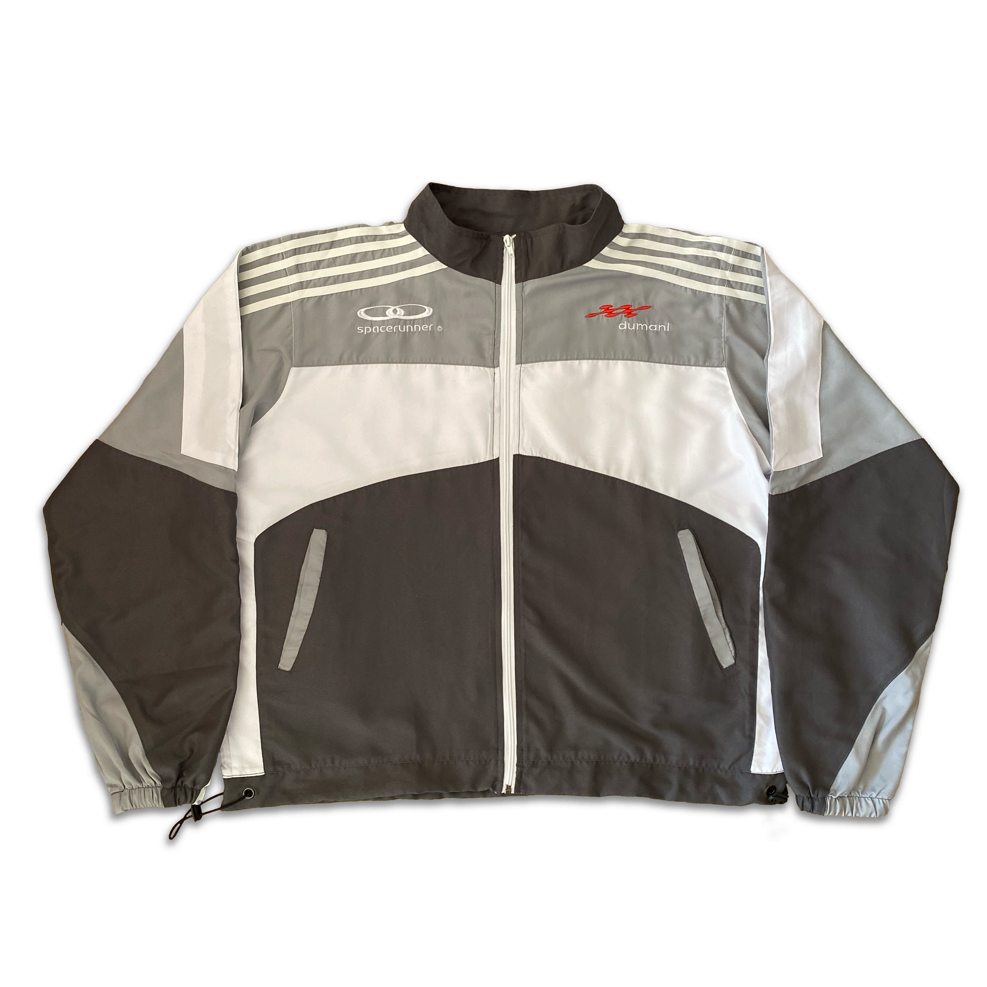 "MOON TRACKSUIT JACKET" - Grey/White