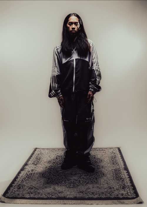 "MOON TRACKSUIT PANTS" - Grey/White