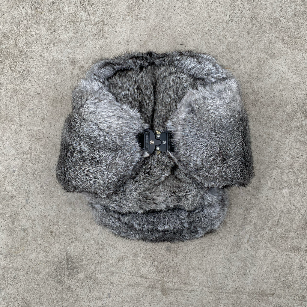 MILITARY BUCKLE COLBACCO - GRAY FUR