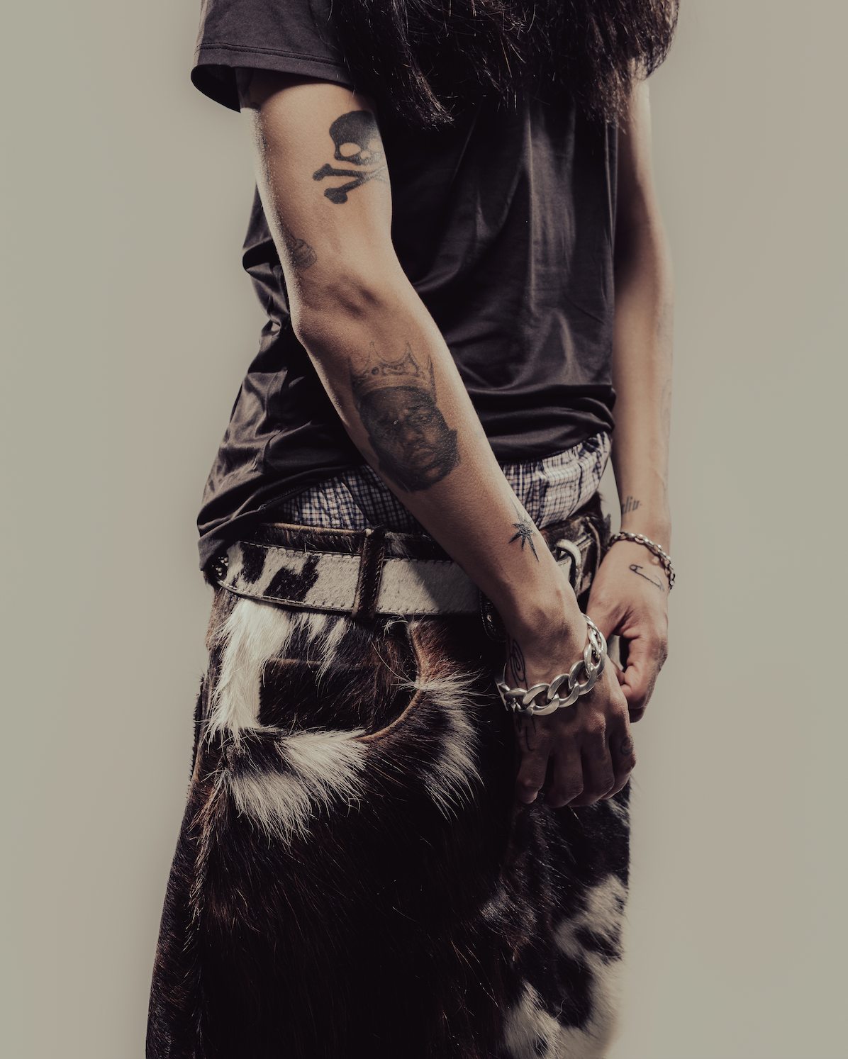 COWHIDE MOTO PANTS
