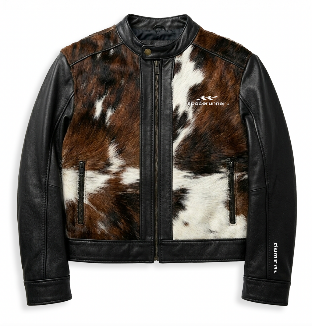 COWHIDE BIKER LEATHER JACKET