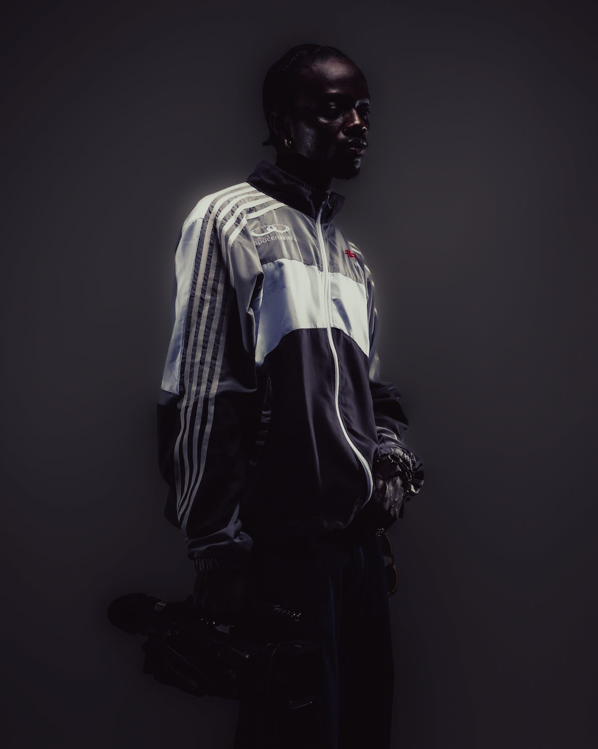 "MOON TRACKSUIT JACKET" - Grey/White