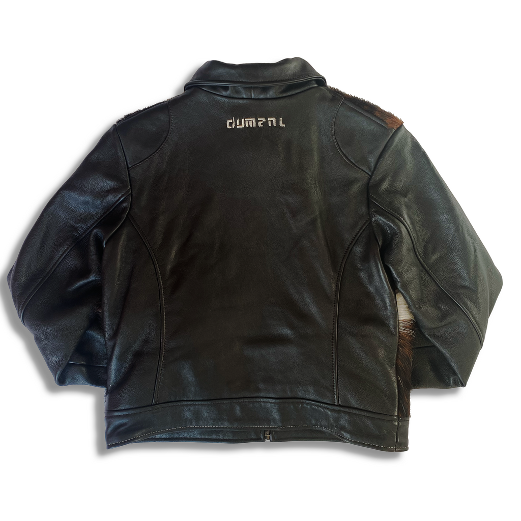 COWHIDE CRUSH LEATHER JACKET
