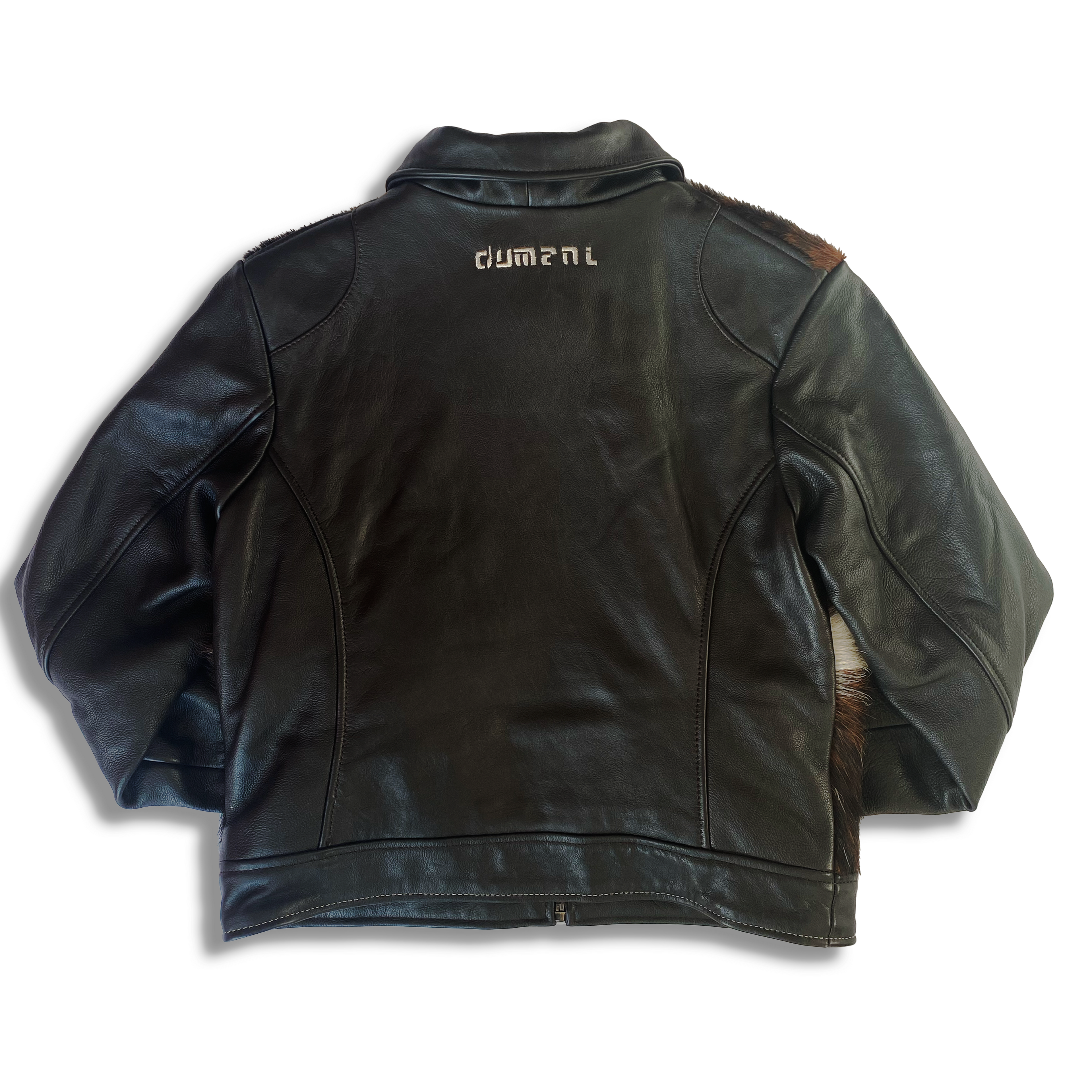 COWHIDE CRUSH LEATHER JACKET