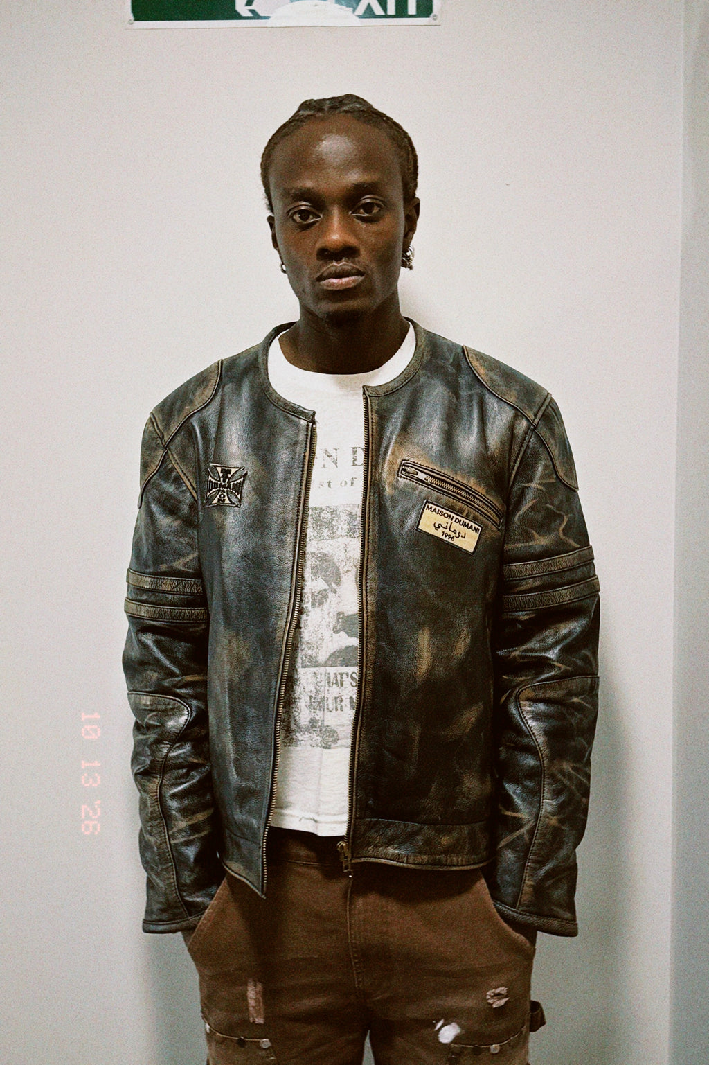 "ARCHIVIO MAISON" BIKER LEATHER JACKET