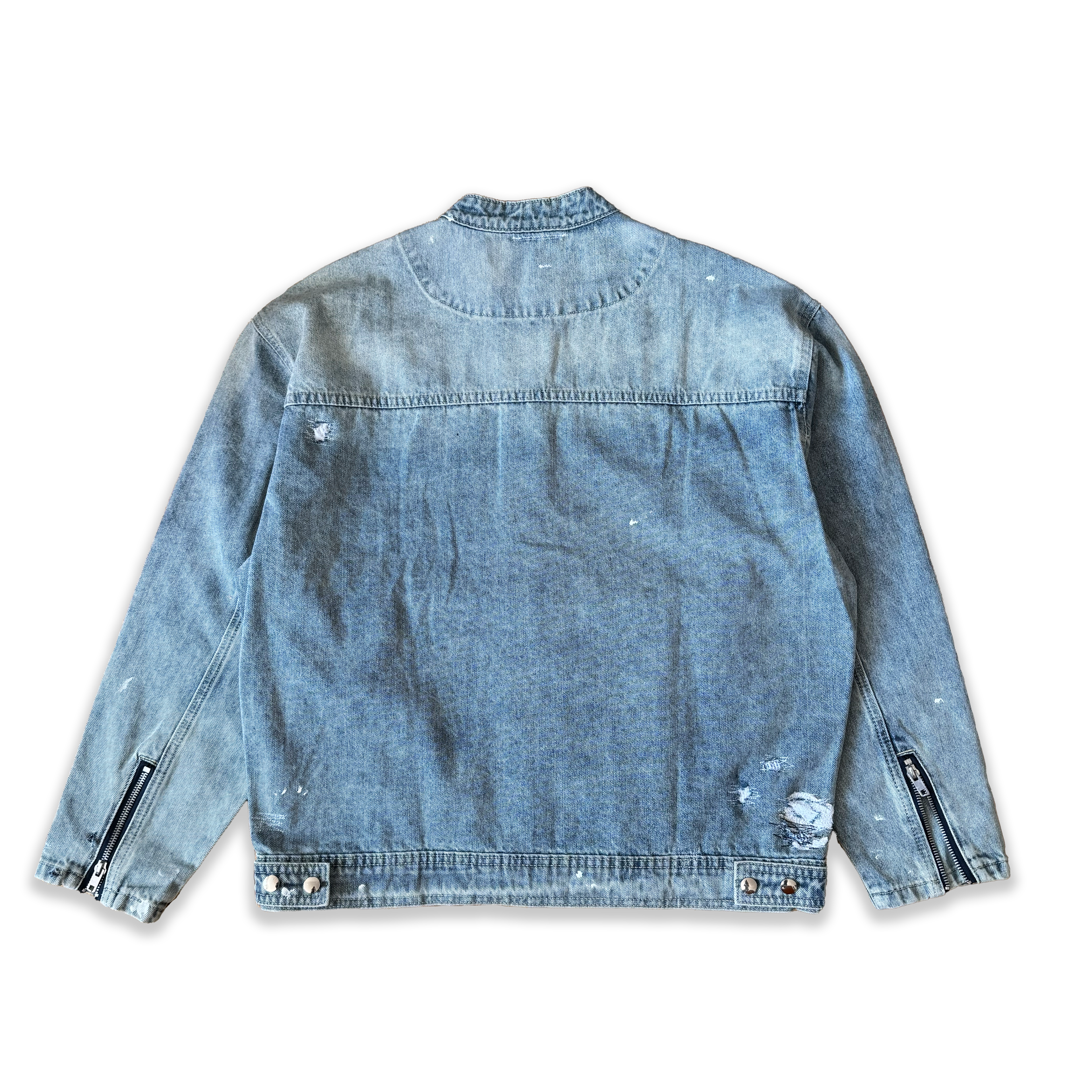 BIKER JAPANESE DENIM REWORK JACKET