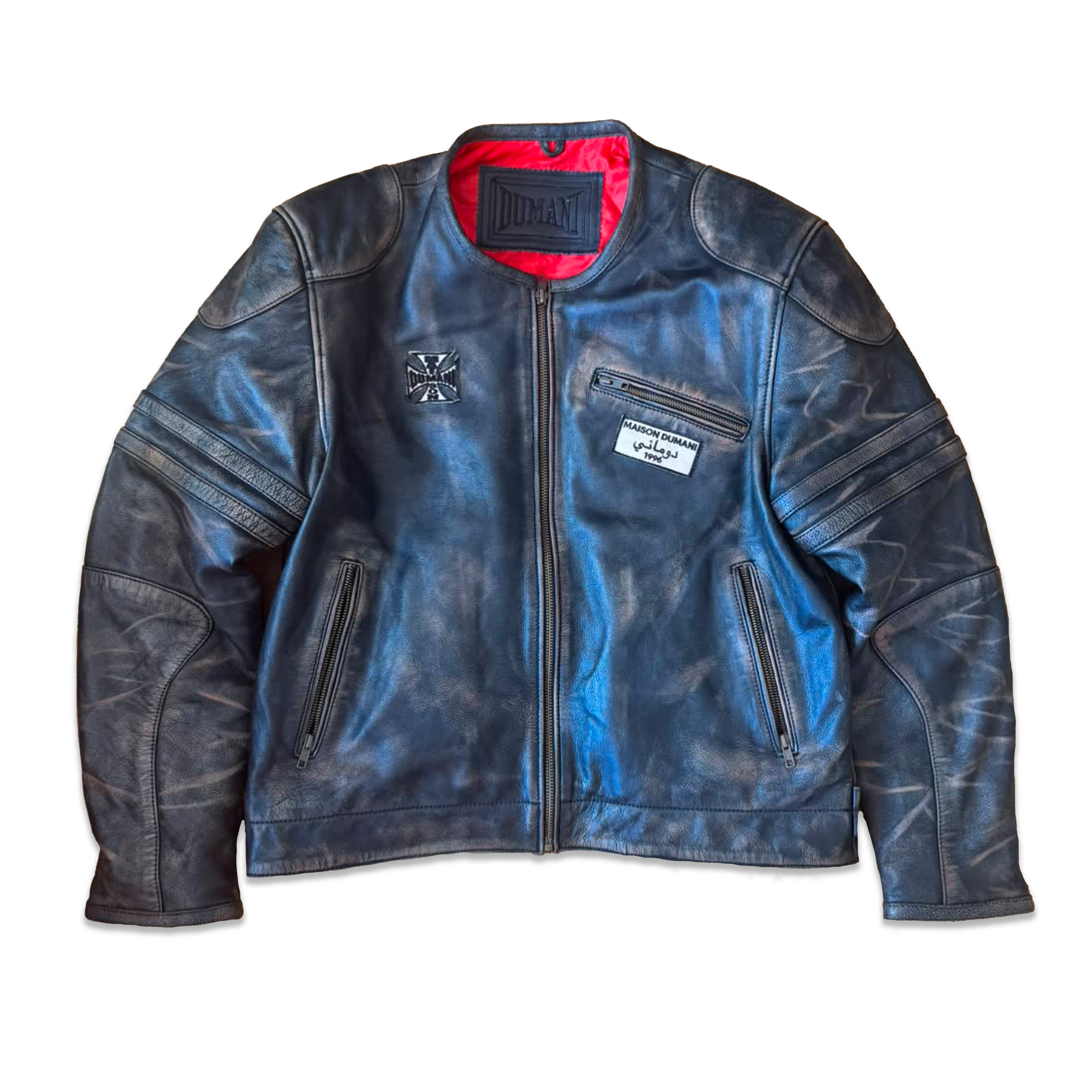 MAISON CRIMSON CORE BIKER JACKET
