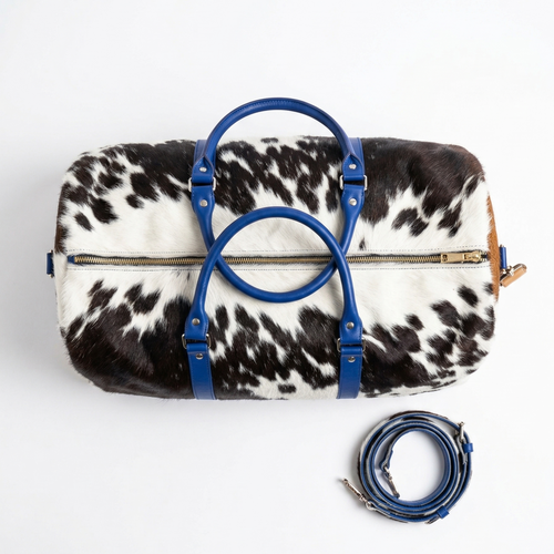 "TUAREG" - Cowhide Bandoulière Duffle Bag 50